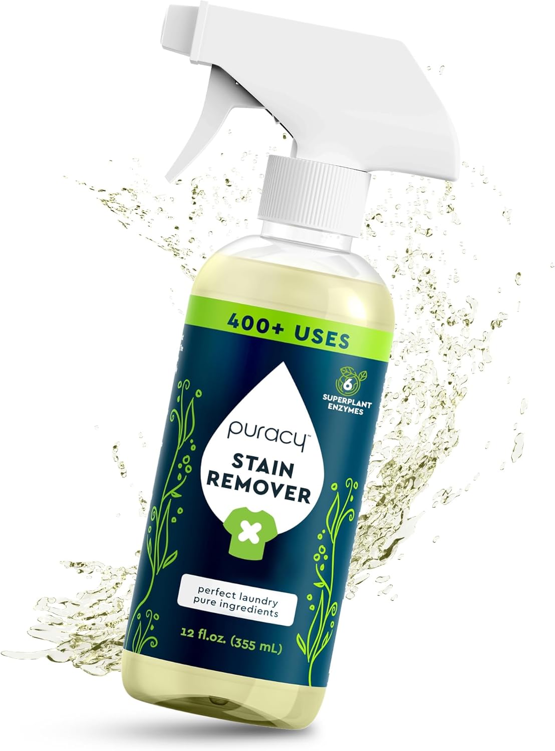 Puracy Natural Stain Remover Spray Unscented 12 oz