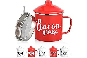 Best Thick Bacon Grease Keeper Container