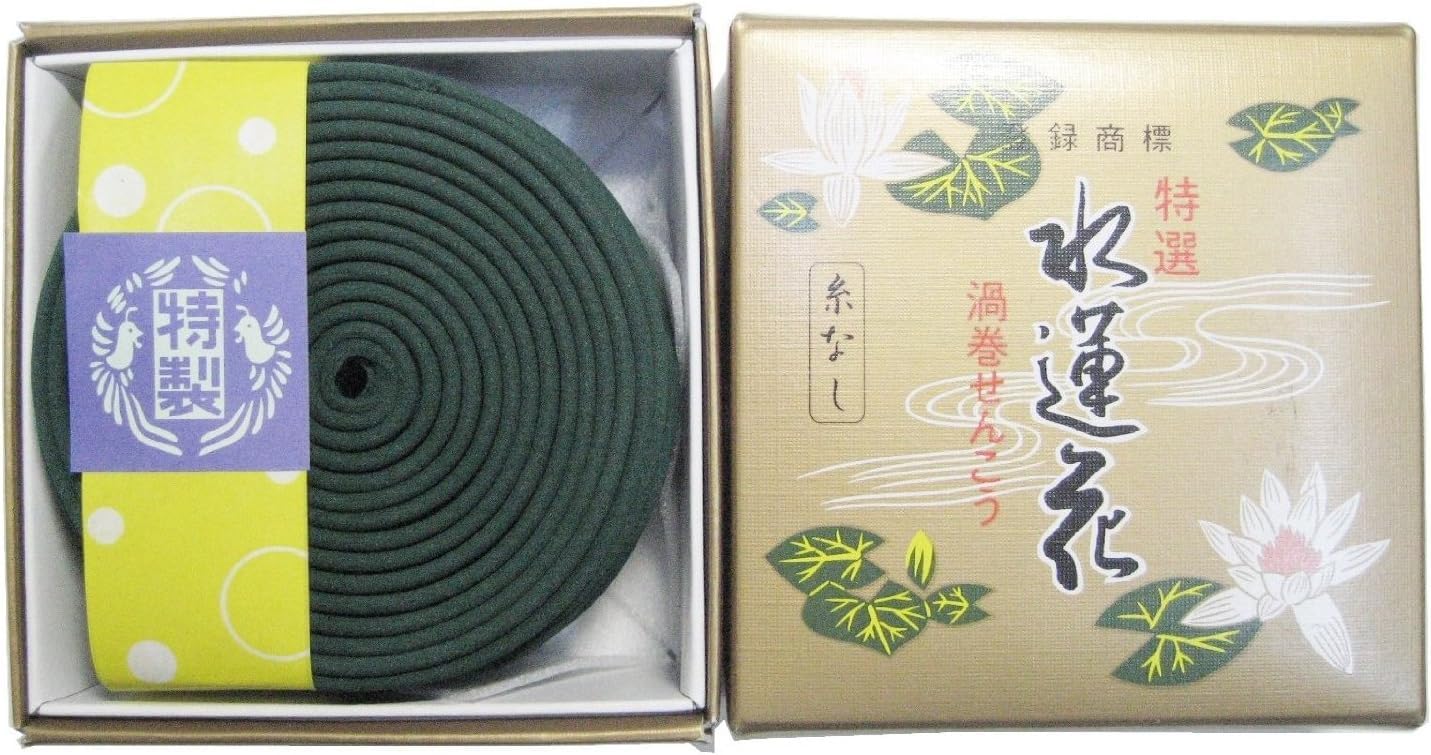 Amazon｜淡路梅薫堂のお線香 約12時間 14巻 七日間 安全糸なしタイプ