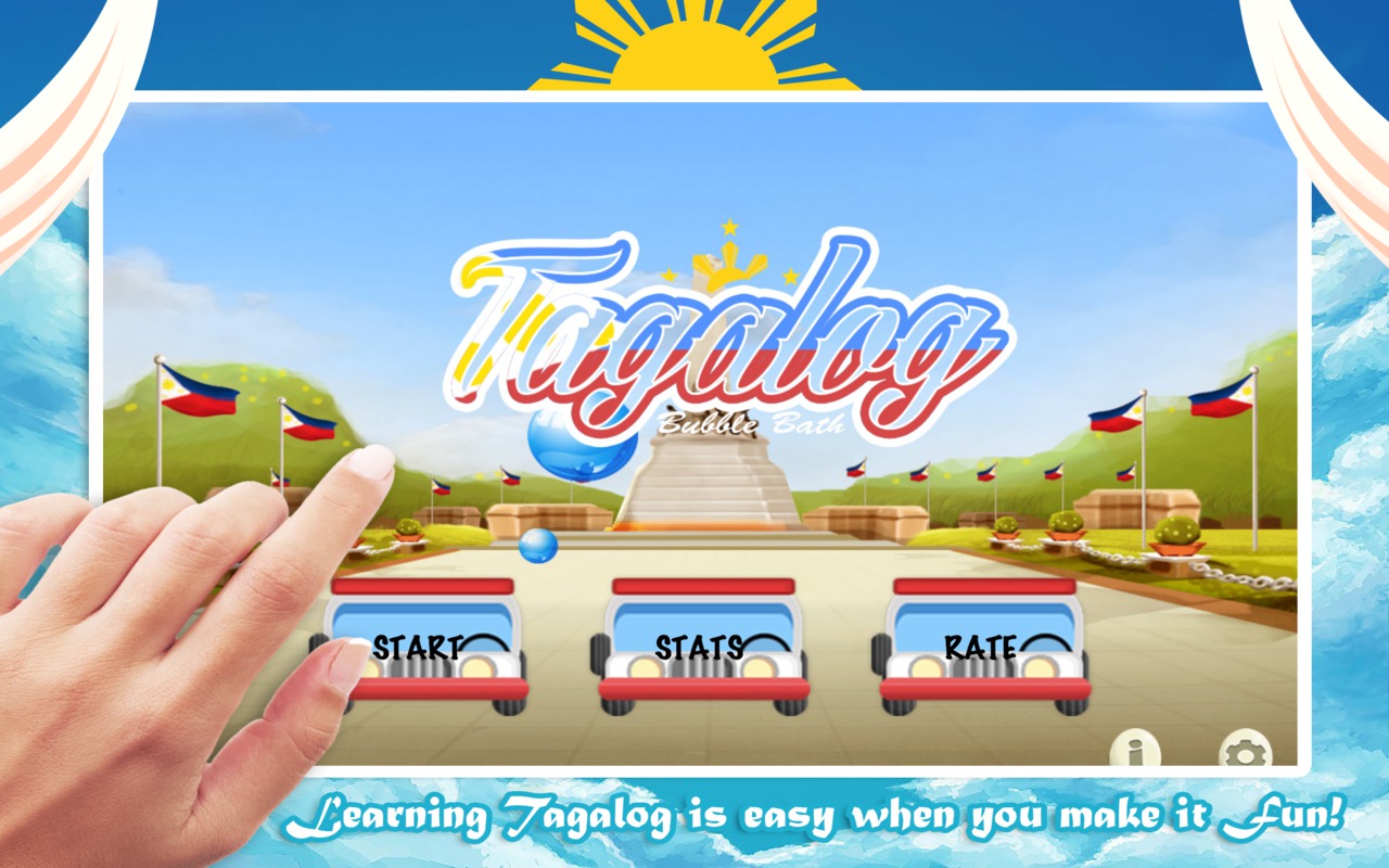Tagalog Bubble Bath The Learning Filipino Language Vocabulary Game