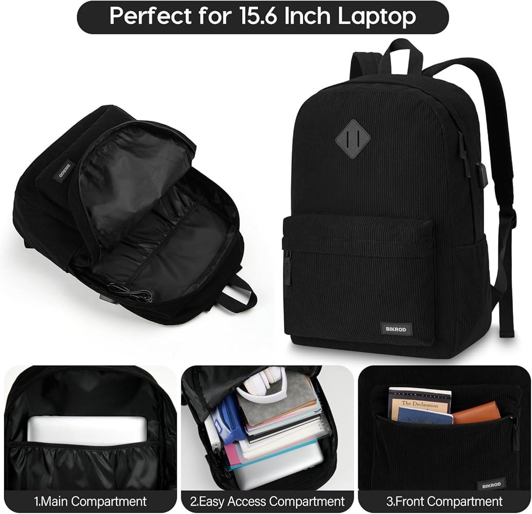 Amazon.com: Black Backpack for School Teens Boys and Girls