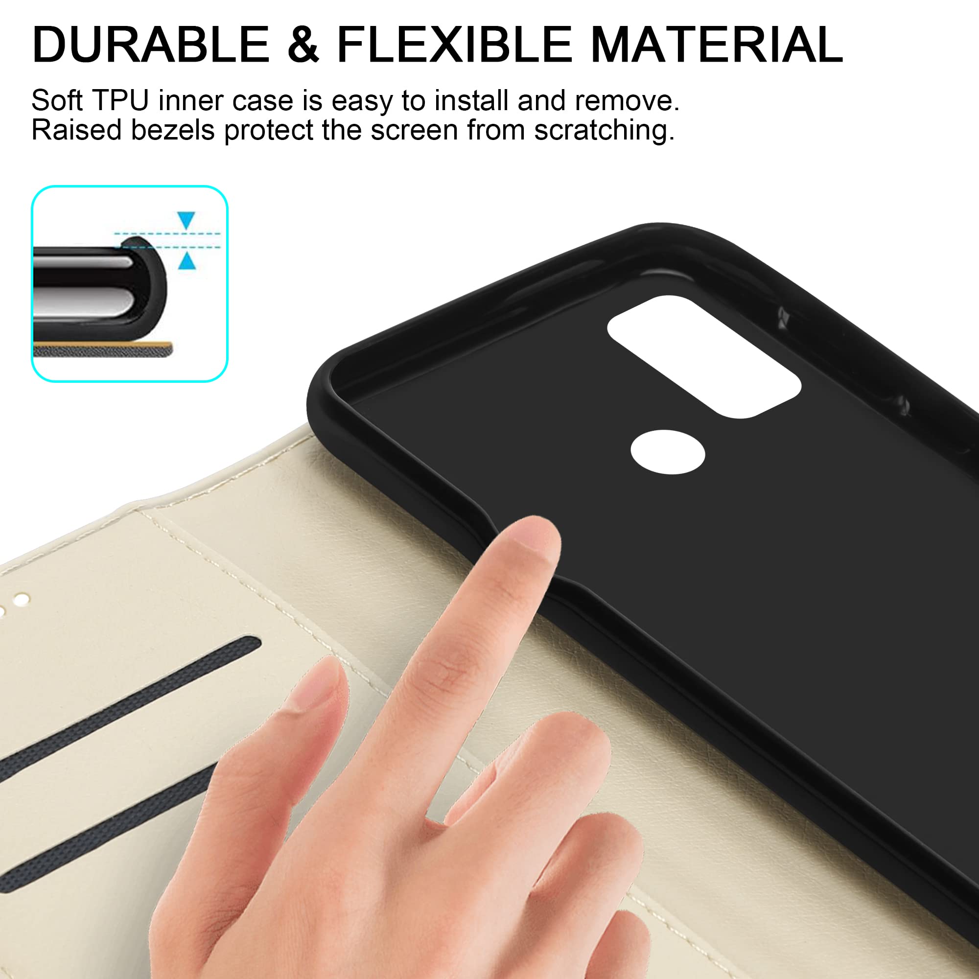 SEAHAI Case For Ulefone Note 19, Cute Cat Pattern Premium PU Leather - View #7