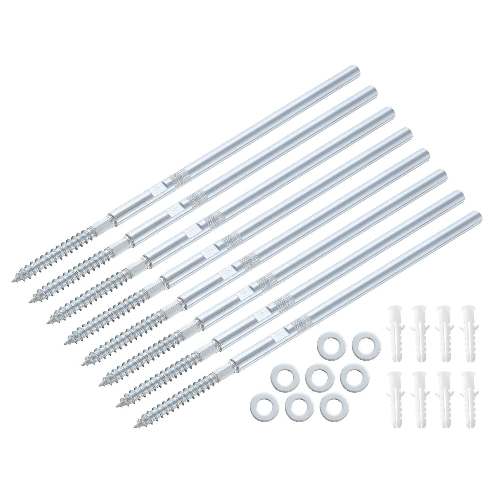 Supports étagère flottante 8x200mm invisible en métal pour décoration murale épurée Lot de 8