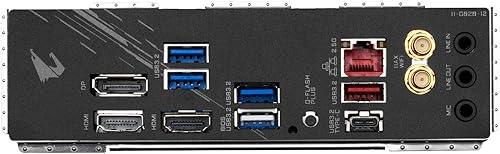 Vista 12 de GIGABYTE B550M AORUS Elite AX - Tarjeta madre compatible con AM4/AMD/B550/Micro ATX/Un M.2/SATA 6Gb/s/USB 3.2 Gen 1/Realtek GbE LAN/PCIe 4.0