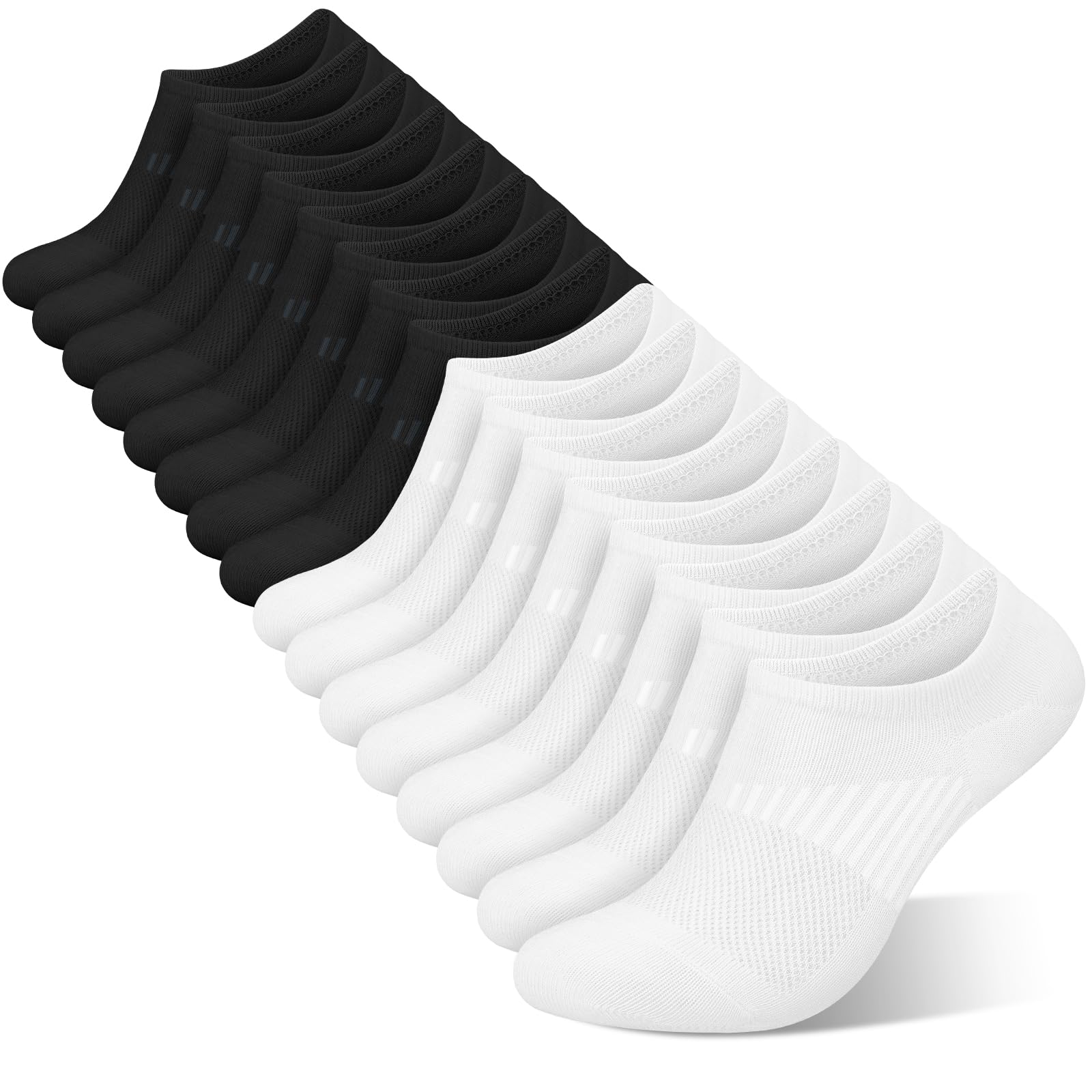 wernies No Show Socks Womens 8 Pairs
