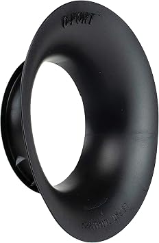 DAddario Accessories O-Port Sound Enhancement for Acoustic Guitar, Large, Black