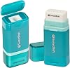 Combo Pencil Sharpener with Mess-Free Canister and Eraser [Pack of 1] Turquoise [40294]