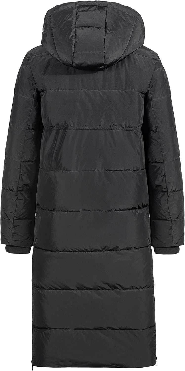 NUTEXROL Women's Winter Long Down Parka Jackets Warm Thickened Hooded Maxi Quilted Puffer Coat - Image 4