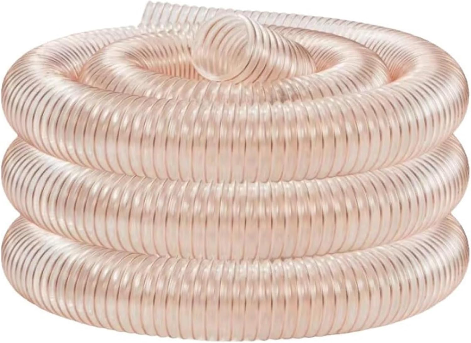 Clear Flexible Dust Collector Shop Vac Hose1-10m Long, PVC Dust Collection Clear Hose for Work Shop – Wire Reinforced Dust Collection Fittings, Air Filtration System Woodworking(L 10m(32.8ft),ID 325mm