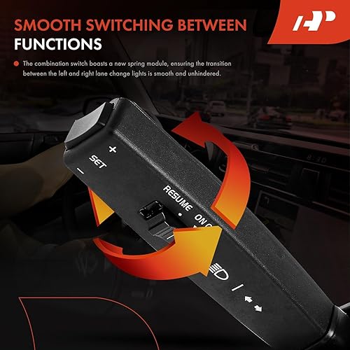 Miniatura 4 de A-Premium Interruptor de señal de giro Interruptor multifunción compatible con Volvo VNL VN 2005 2006 2007 2008 2009 2010 2011 2012 camión