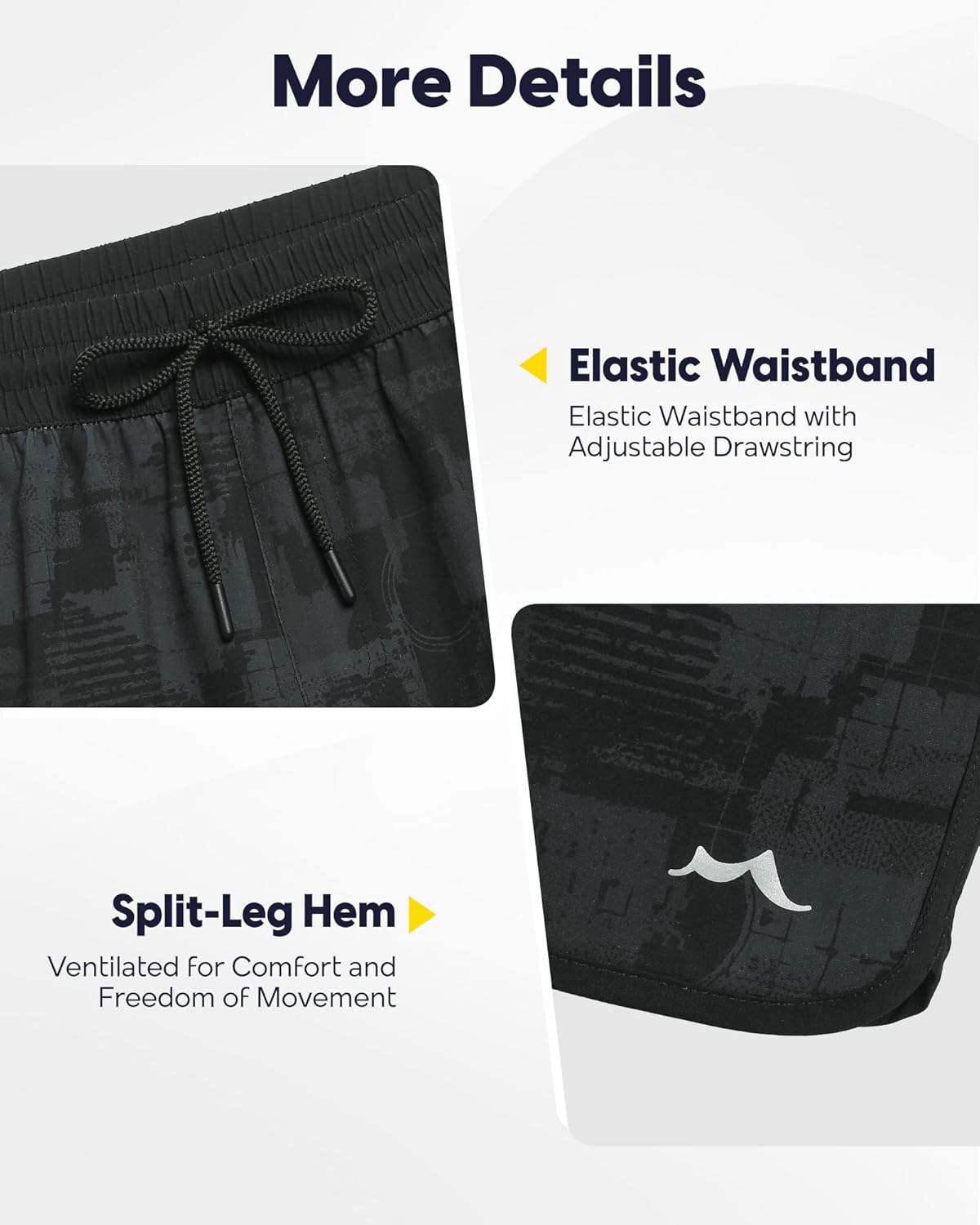 maamgic Workout Running Shorts for Men Retro 5 Inch Gym Shorts with Liner Quick Dry 2 in 1 Athletic Shorts - Image 5