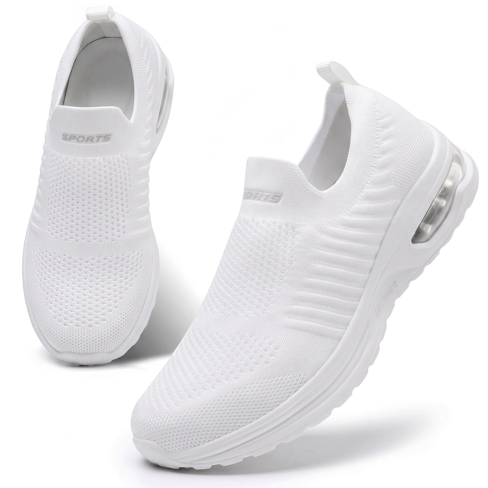 Littleplum Damen Slip On Schuhe Leicht Turnschuhe Bequem Atmungsaktiv Mesh Sneakers Sportschuhe