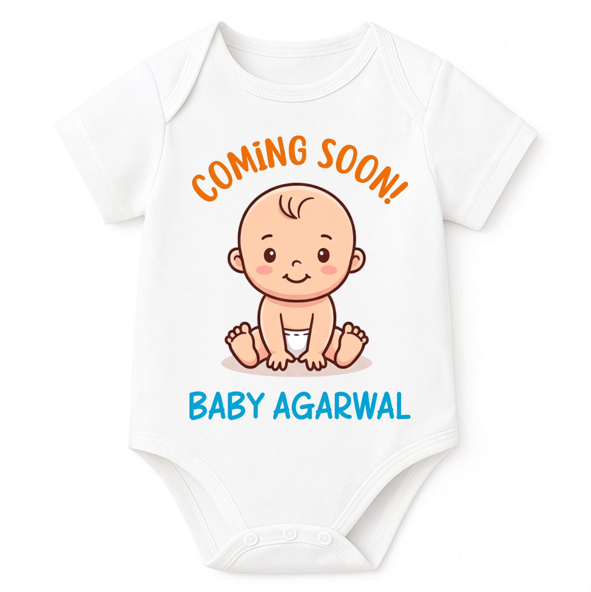 Lillypupp Funny babies Pregnancy Announcement Gift for Mom and Dad to be | Baby Coming Soon 2026 Bodysuit Annoucement idea for Family | Maternity Photoshoot Props.-image-44