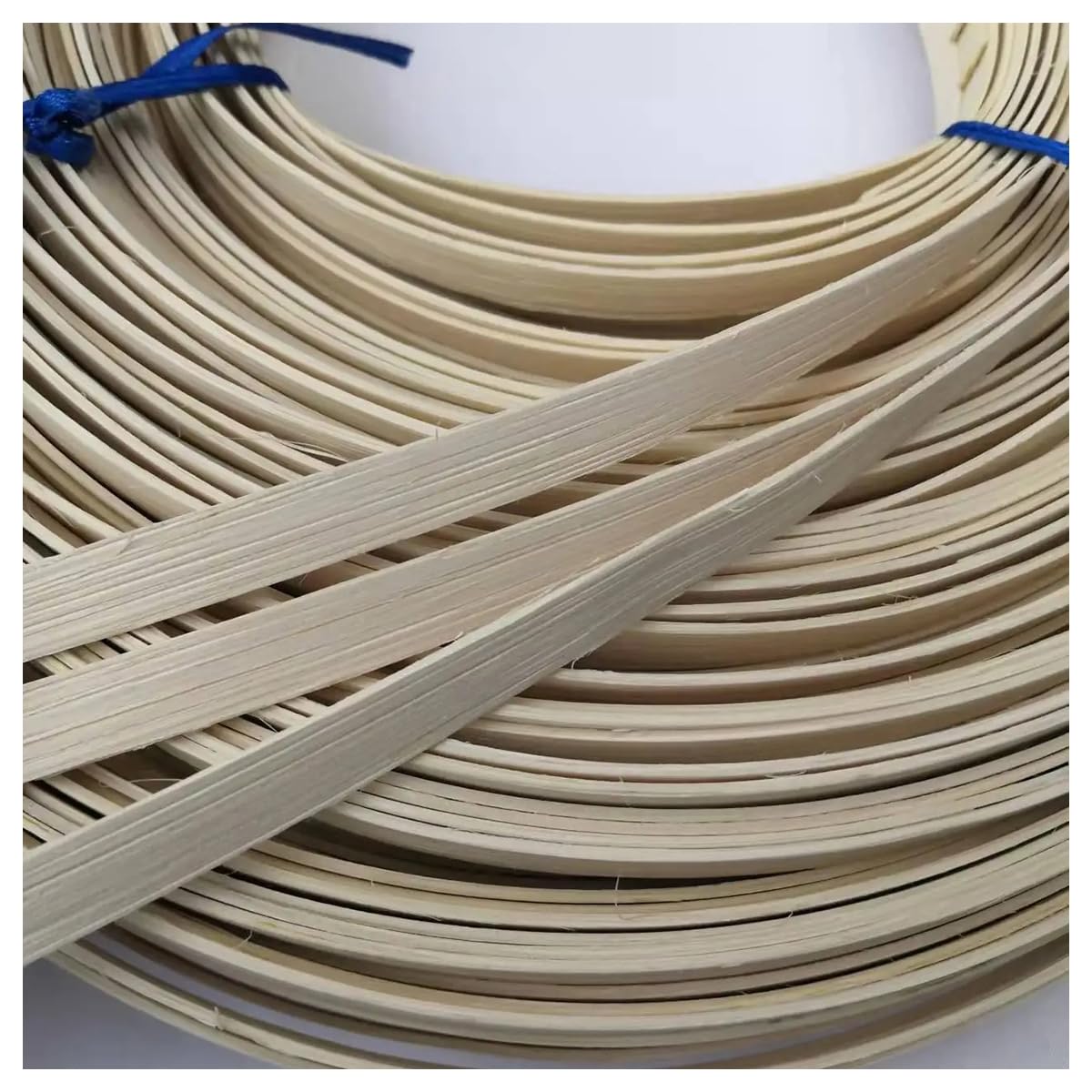Caña Plana Fina De 6mm, 10m/Rollo, Caña De Ratán Real Indonesio Natural para Cestería Y Reparación De Muebles De Mimbre