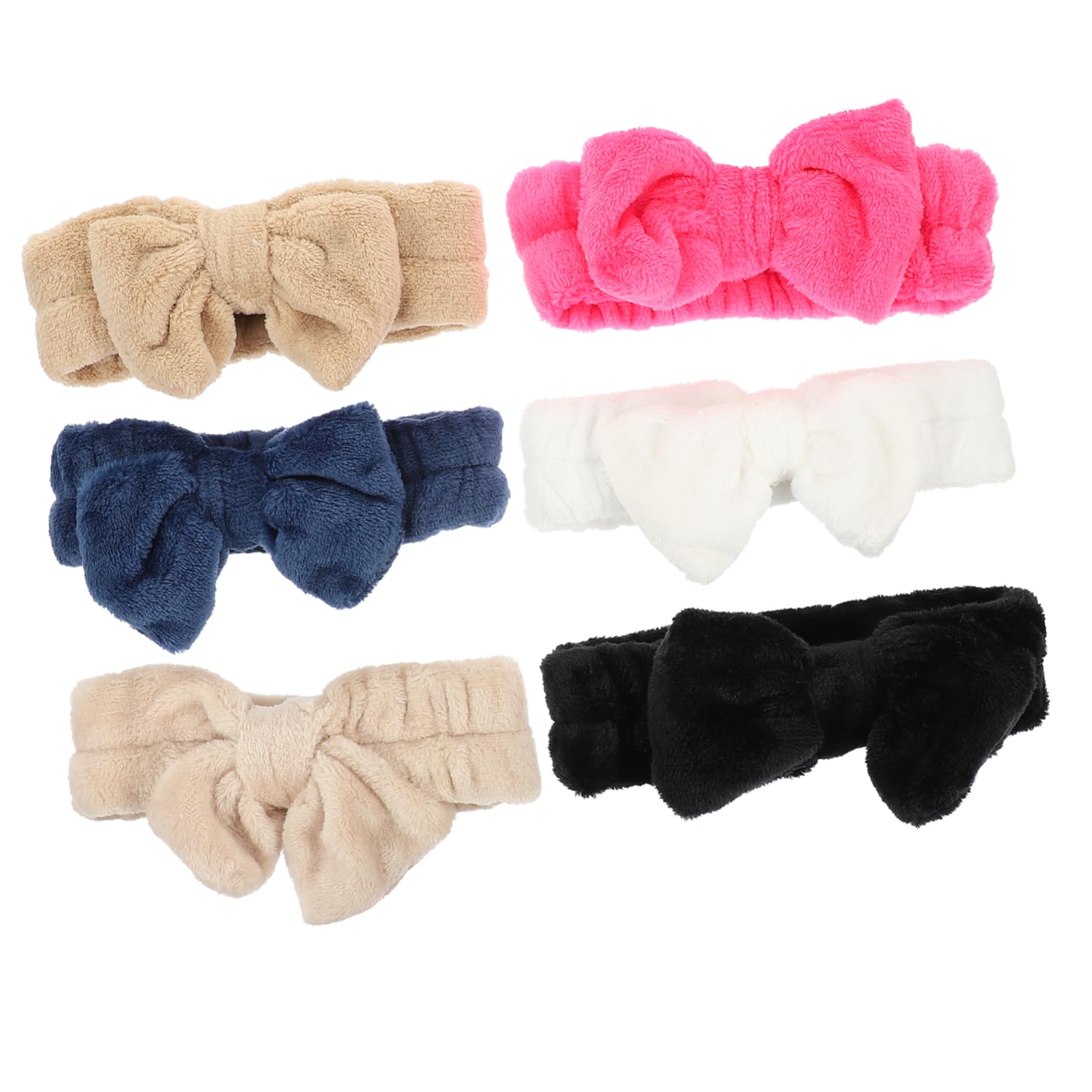 Healeved 18pièces Bandeaux De Spa Élastiques Et Confortables Idéaux Pour Maquillage Nettoyage Visage Accessoires De Beauté Avec Nœud