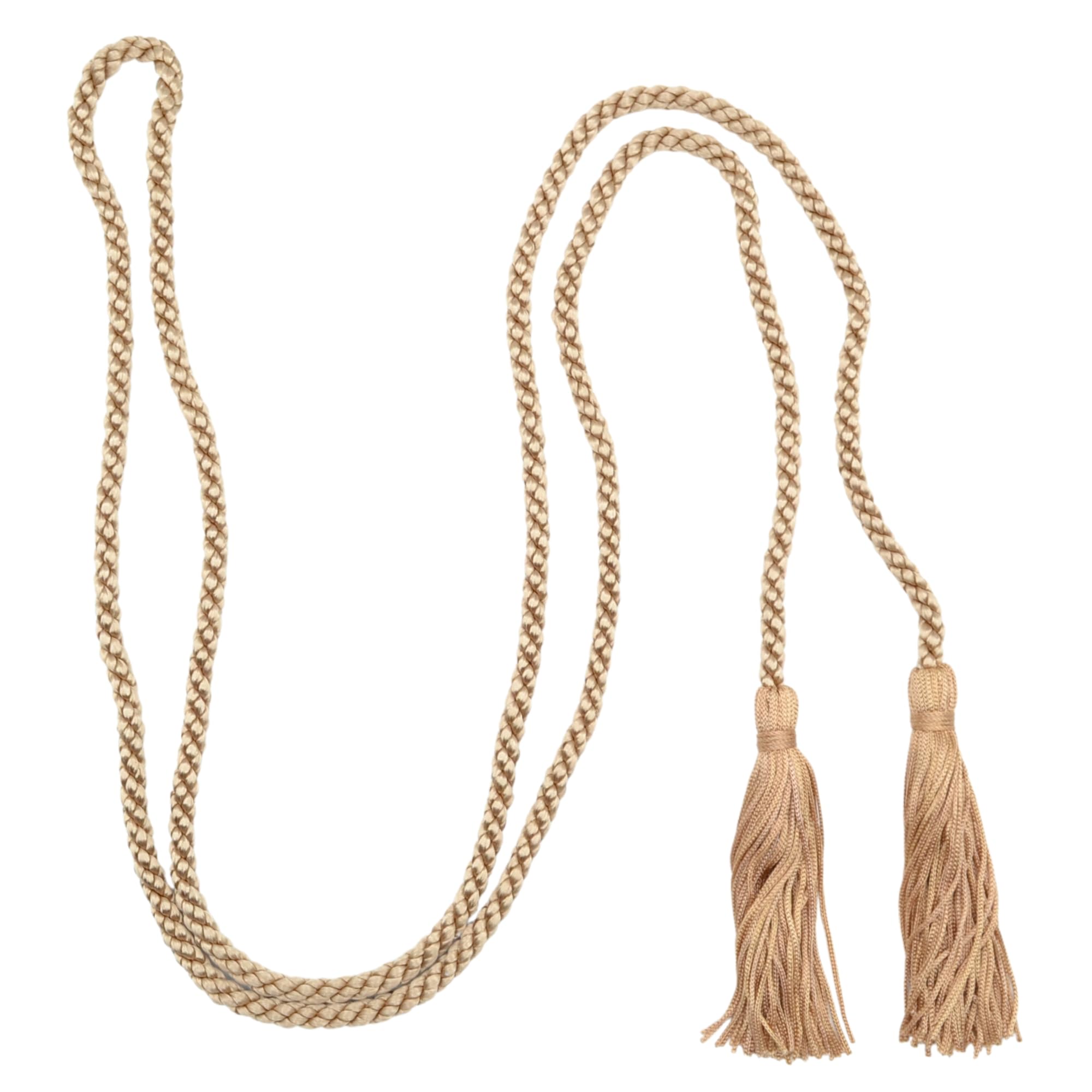 celloexpress Taupe Double-Ended Tasselled Cord - Chainette Tassels Tieback Curtains Dressing Gown (Pack of 4)