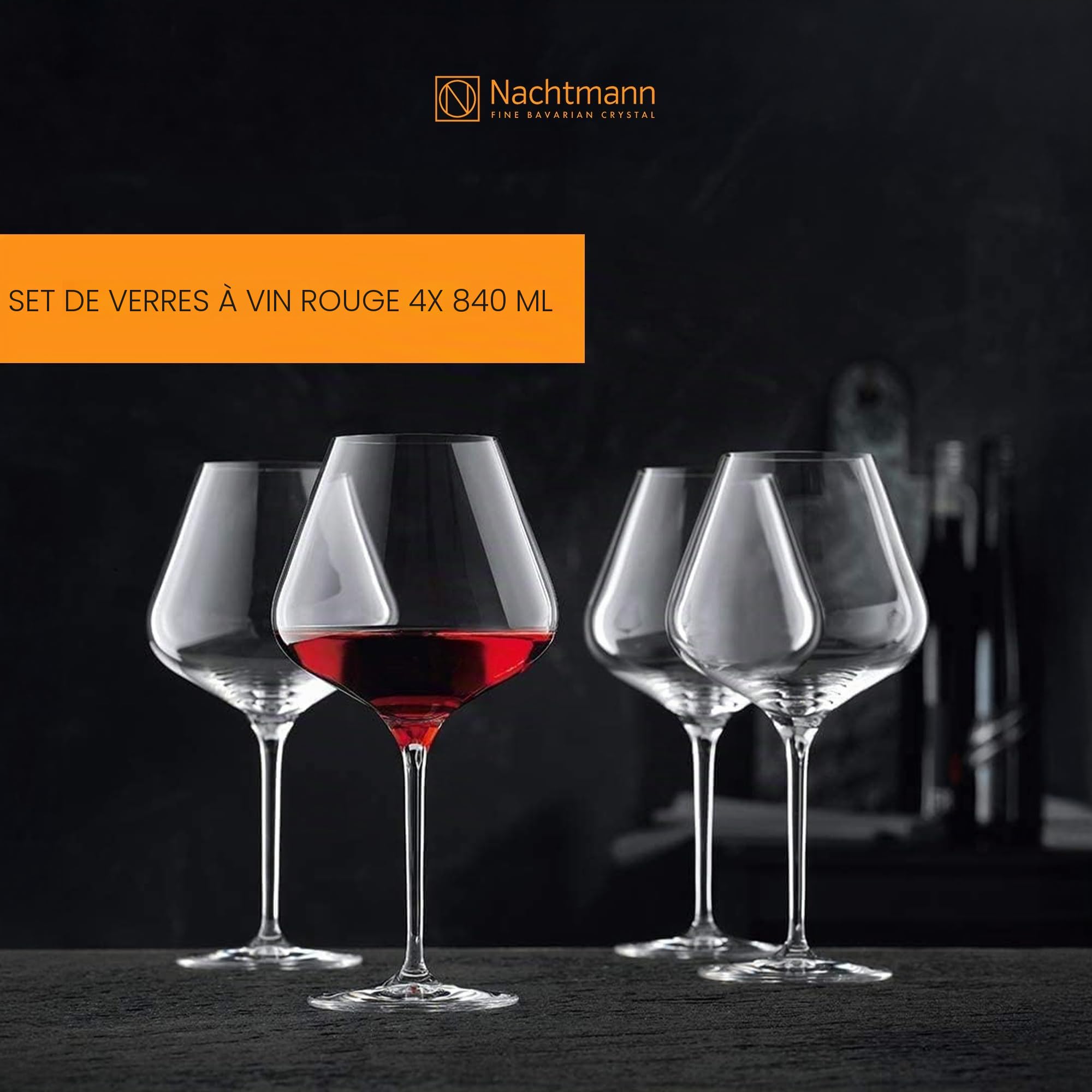 Spiegelau & Nachtmann - Ensemble de 4 verres Verres à bourgogne Transparent