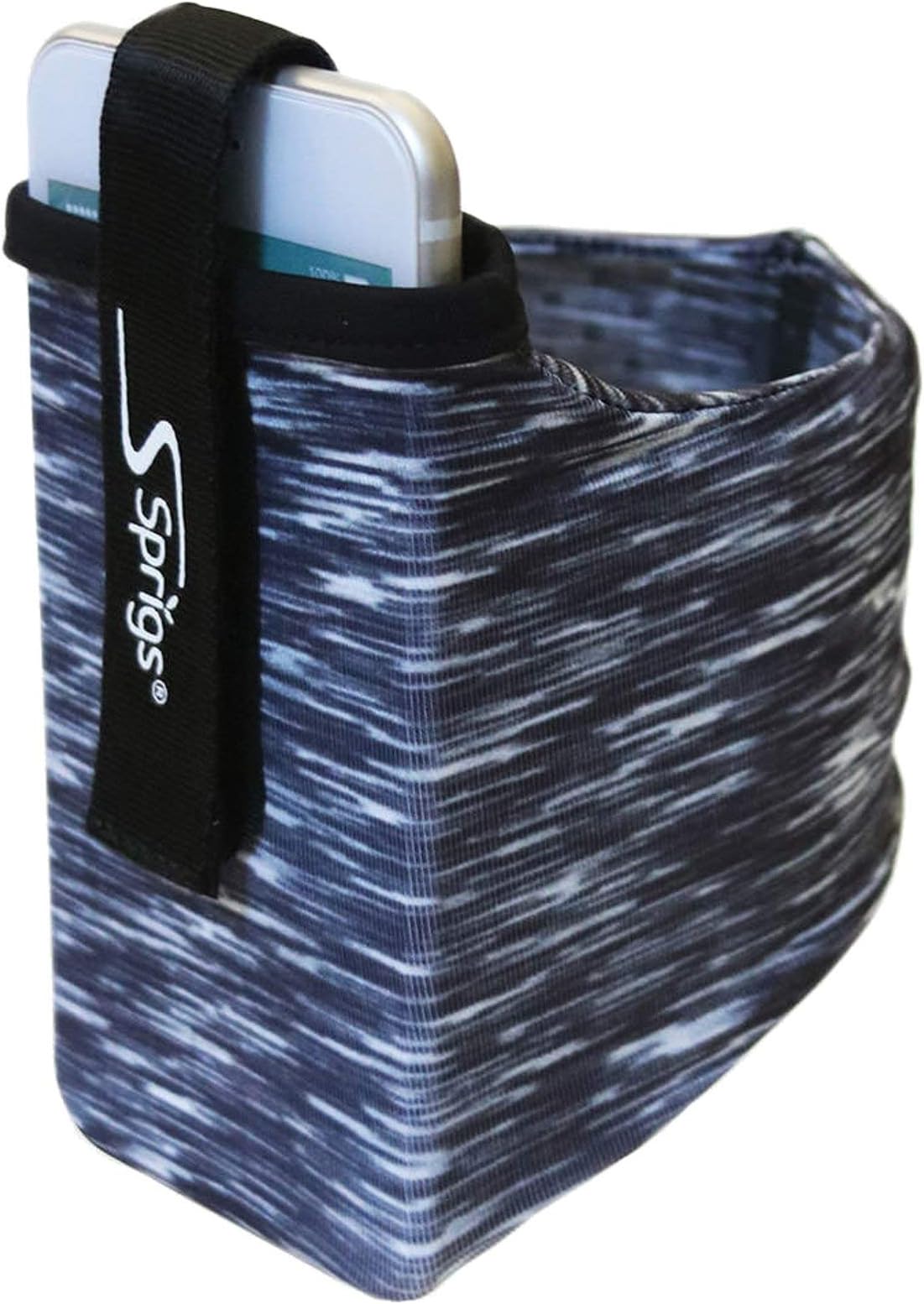 Banjee Oberarm Handy Tasche Armband Joggen Sport Fitness Wandern Laufen Smartphone, 552, Farbe Schwarz Meliert, Größe L