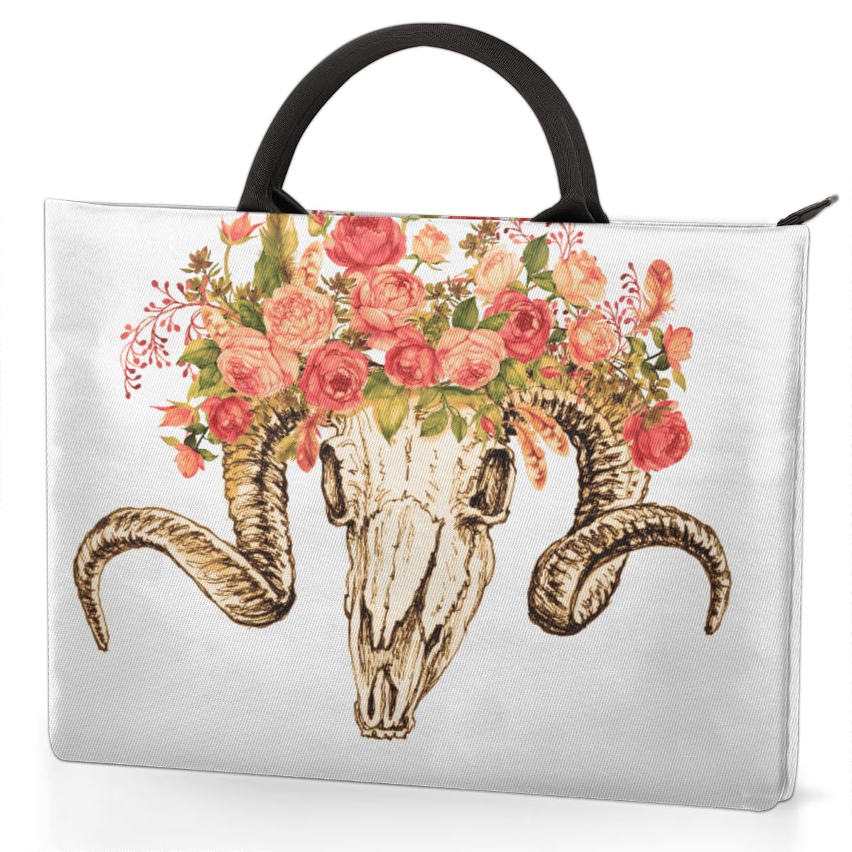 Housse Pour Ordinateur Portable De 15", Motif Tête De Mort Mignonne En