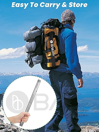 Miniatura 5 de BIBURY Sierra de mano plegable para supervivencia al aire libre, sierra de madera plegable portátil con 2 piezas de hoja reemplazable de 31,5 cm y