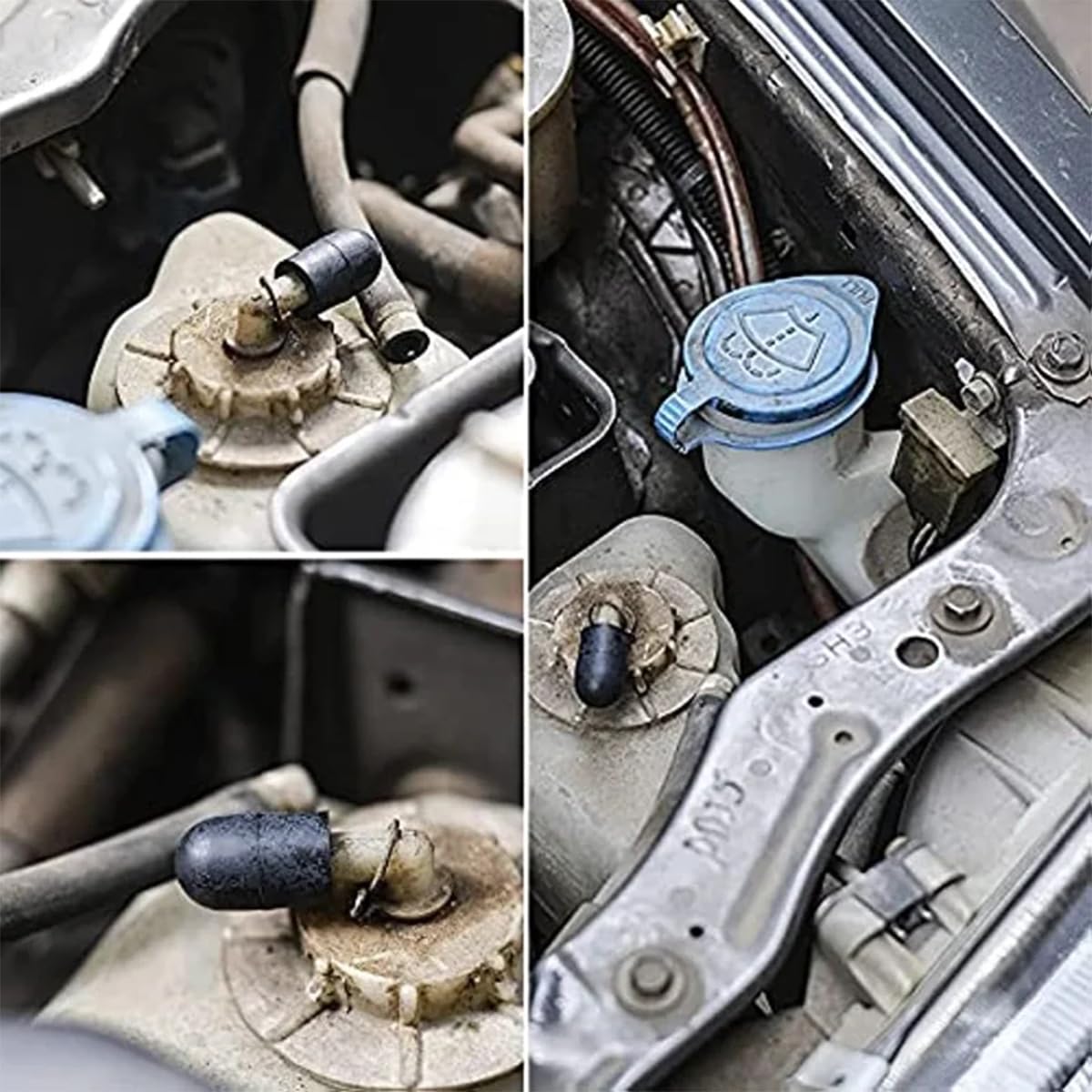 Mandark Assortimento di 105 tappi per aspirapolvere per auto, 6 misure assortite, kit di ricambio per carburatore, collettore, automotive, 3/8", 5/16", 1/4", 7/32", 5/32", 3/16"