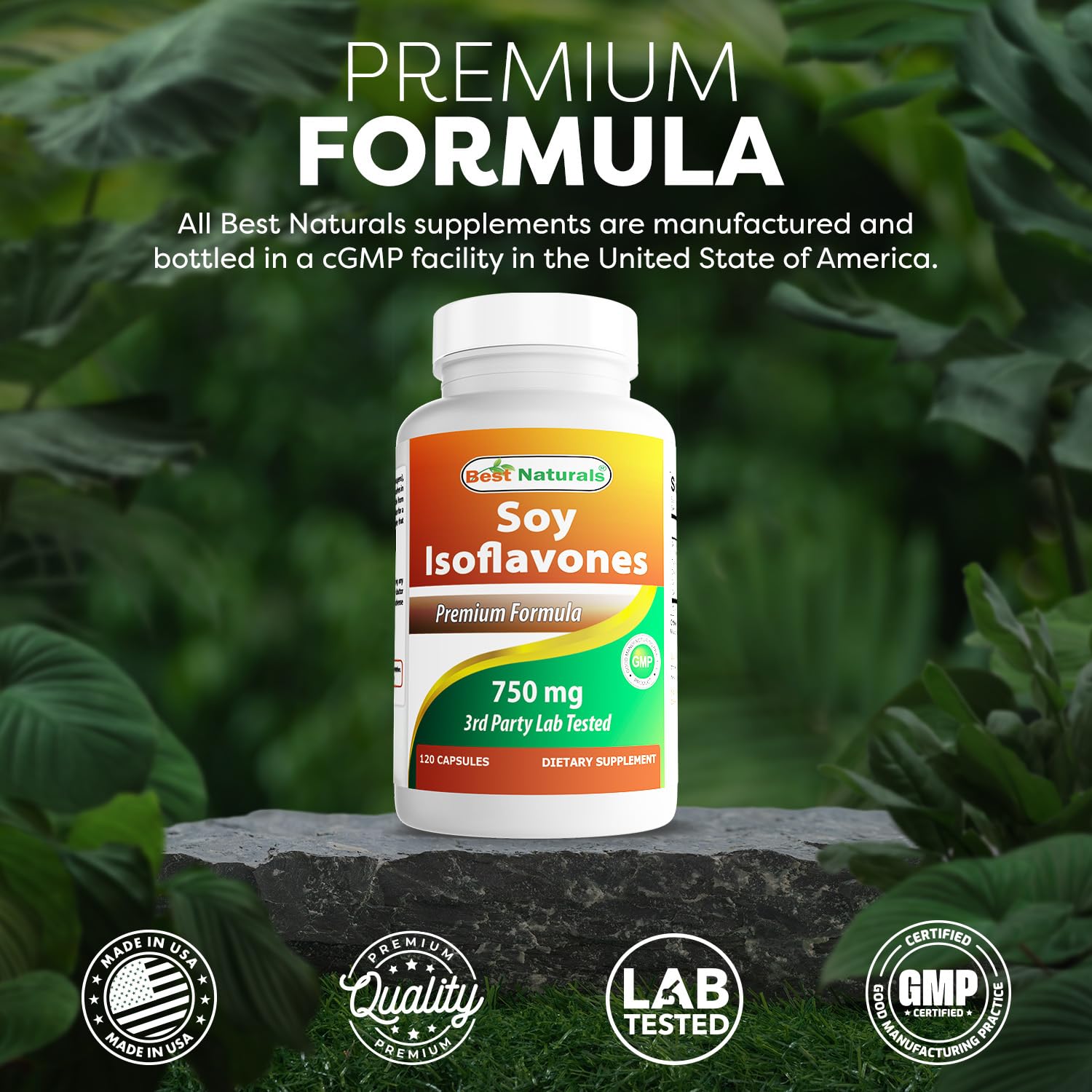 Best Naturals Soy Isoflavones 750 mg 120 Capsules (120 Count (Pack of 3)) — Amazon image 4