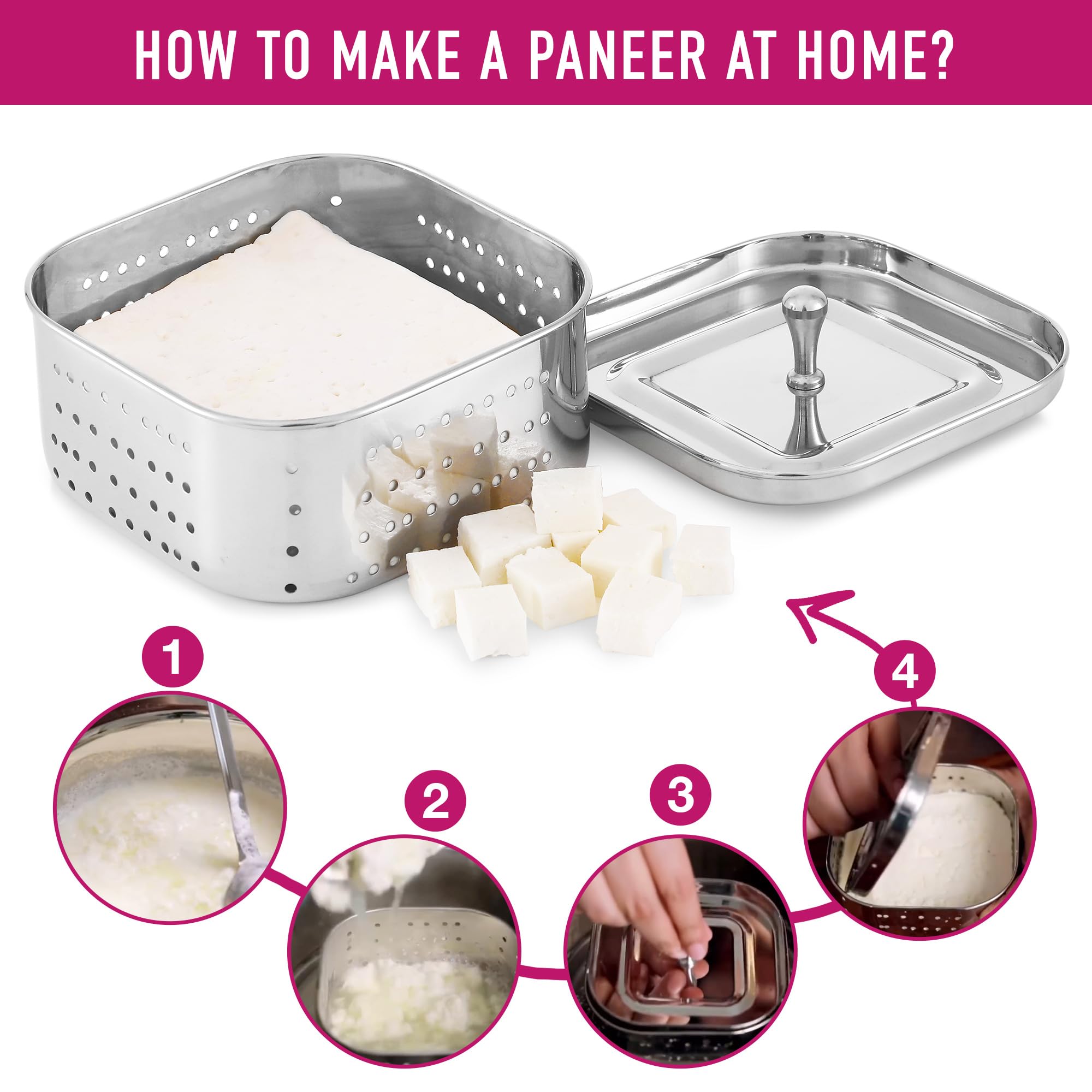 Paneer, milde Indiase kaas kan je makkelijk zelf maken