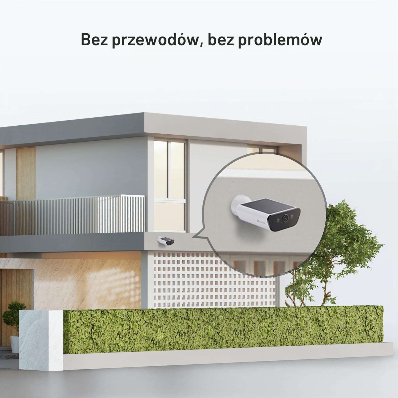 EZVIZ CB5 4K Zewnętrzna kamera Wi-Fi z baterią słoneczną, 100% bezprzewodowa, wbudowany panel słoneczny, wykrywanie osób/pojazdów, kolorowy noktowizor, dwukierunkowy dźwięk, wodoodporny IP65