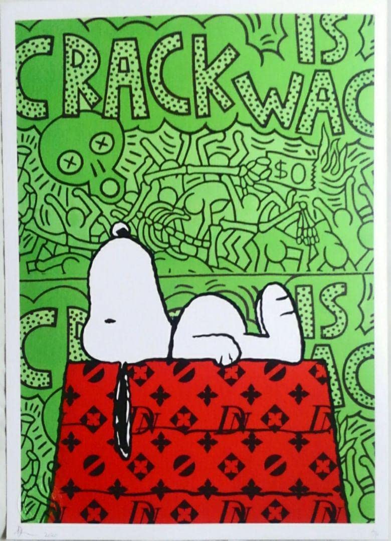 世界限定100枚 DEATH NYC アートポスター スヌーピー SNOOPY 