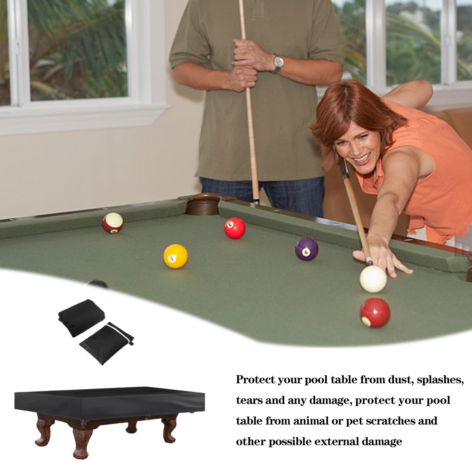 ビリヤード テーブル カバー 9フィート用 防水 （色ブラウン
