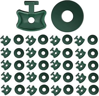 100Pcs Plastic Greenhouse Twist Clips,Greenhouse Clips for Bubble Wrap, Greenhouse Twist Clips for Inside a Greenhouse,Greenhouse Fixing Clips and Washers Greenhouse Extender Corner Clips