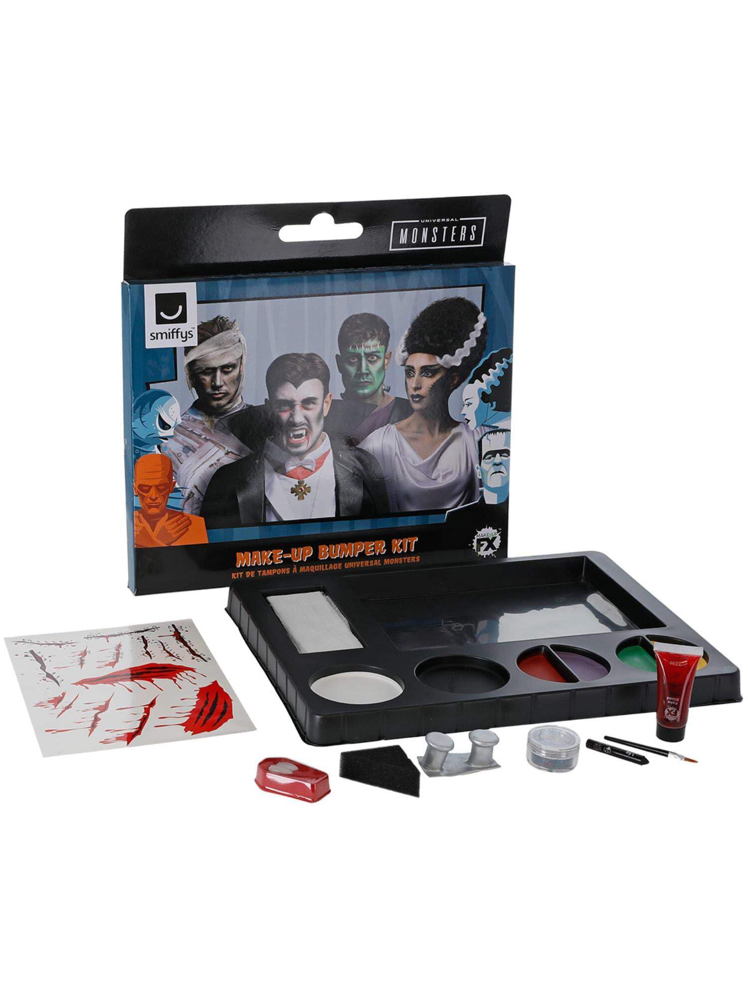 Smiffys Men's Green, Black Universal Monsters Make-Up Bumper Kit