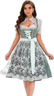 Goxozzy Dirndl Damen,Dirndl für Damen,Frauen Dirndel Oktoberfest Kostüme Traditionelles Deutsches Kleid
