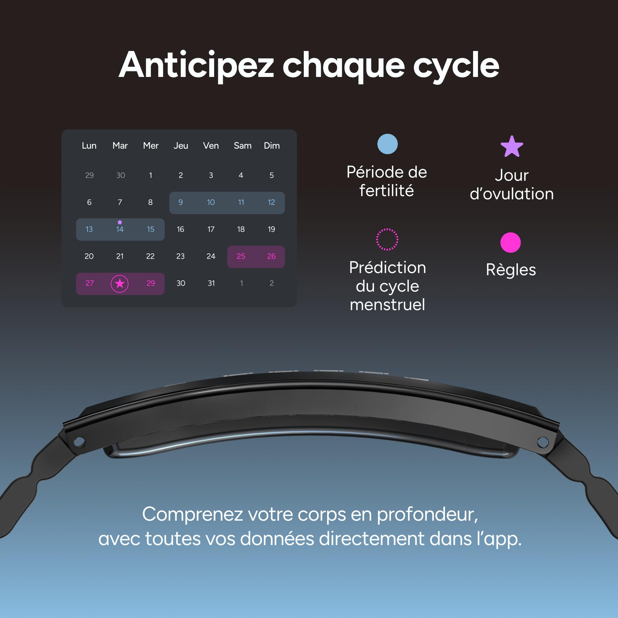 KSIX Bracelet connecté Serena pour Femmes avec écran, Suivi d'activité et de Sommeil, 100 Modes Sportifs, autonomie de 7 Jours, étanchéité jusqu'à 5 ATM, 2 Bracelets (Silicone et métal)