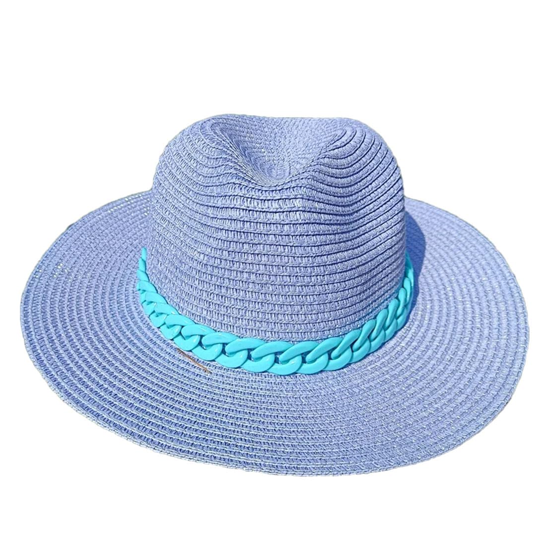 EYRMQWJPC Wide Brim Sun Hat, Women's Paper Straw Sun Hat Multicolor 55-58cm(21)