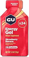 Vista 11 de GU Energy Nutrición Deportiva Original, Gel Energizante de Sabor Tri-Berry, Caja de 24