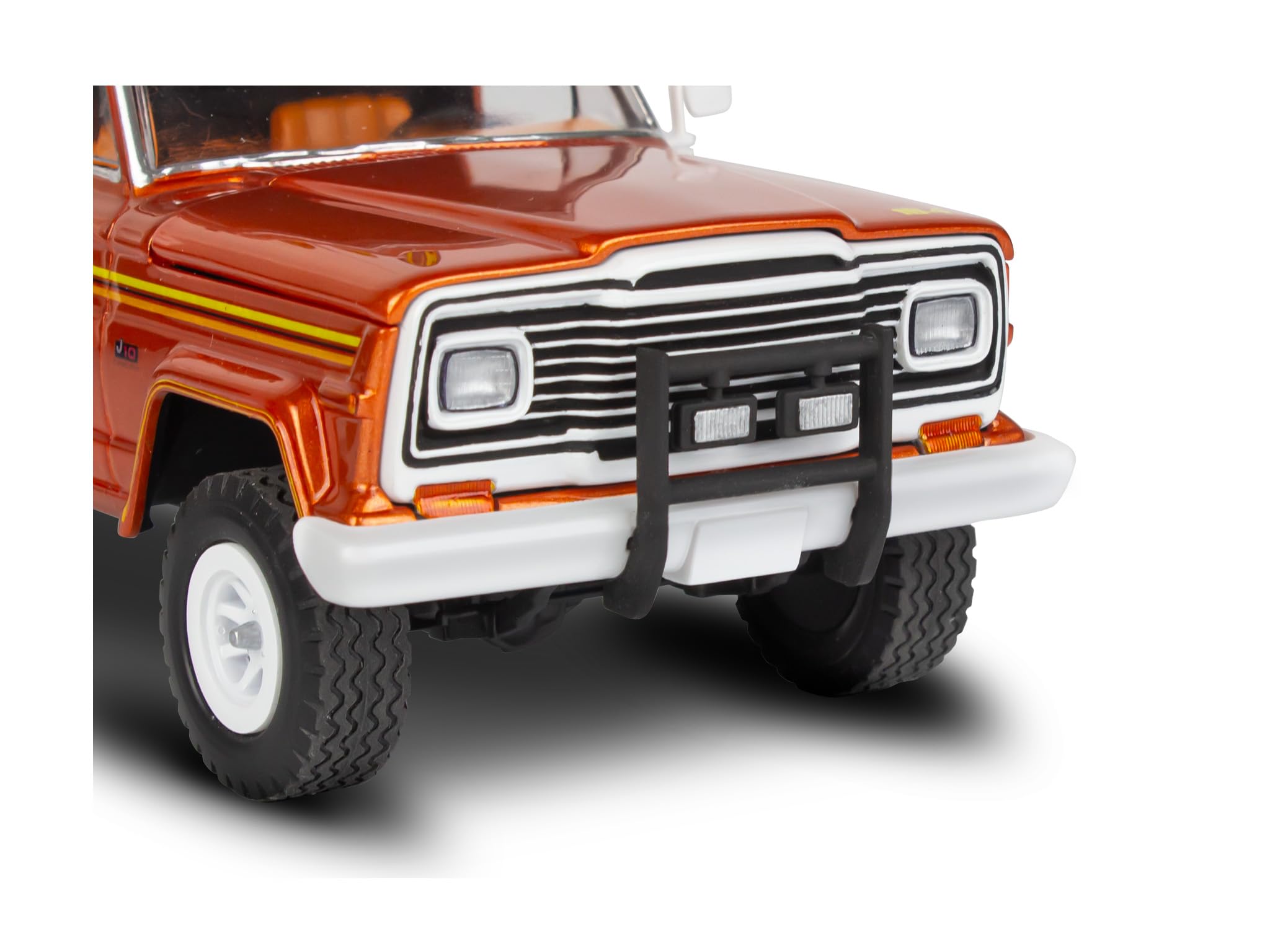 Revell Monogram 14568 - Jeep J-10 Pickup z przyczepą kempingową w skali 1:24, niezabudowany/niepomalowany model plastikowy
