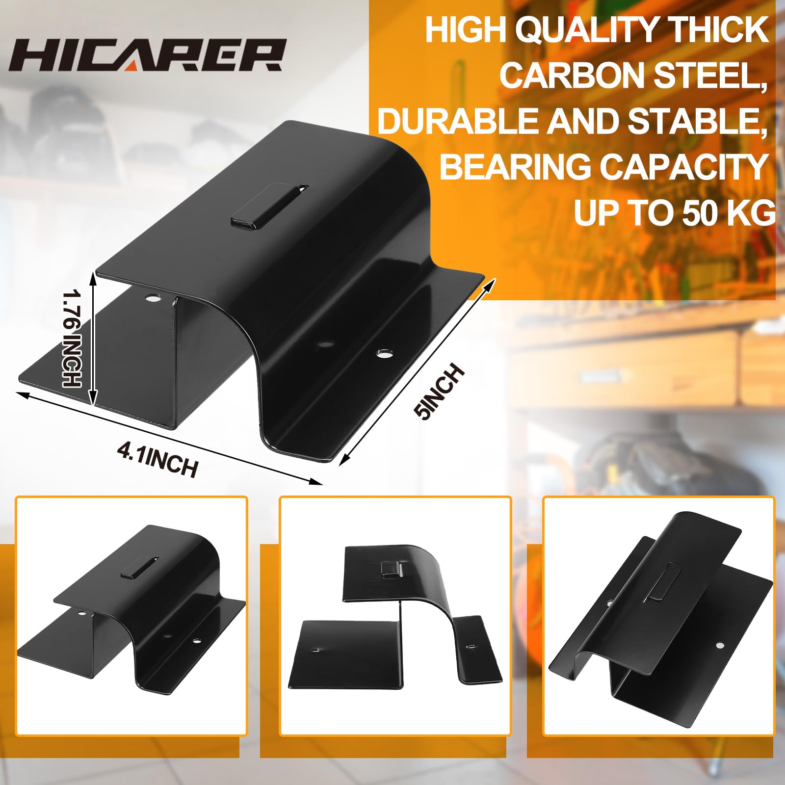 ☆ Custom Garage Hanger CK Ver.3 Hicarer 3 Pcs Ladder Hangers for Garage Wall Heavy Duty