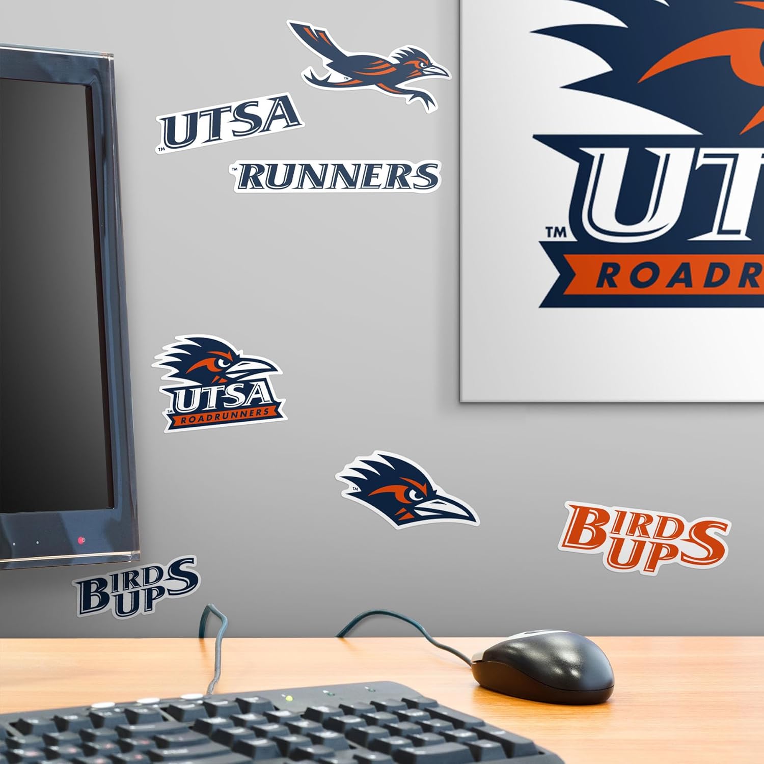 The University of Texas at San Antonio Spirit Logo Vinyl Large Deluxe Stickers Variety Pack - Laptop, Water Bottle, Scrapbooking, Tablet, Skateboard, Indoor/Outdoor - Image 6