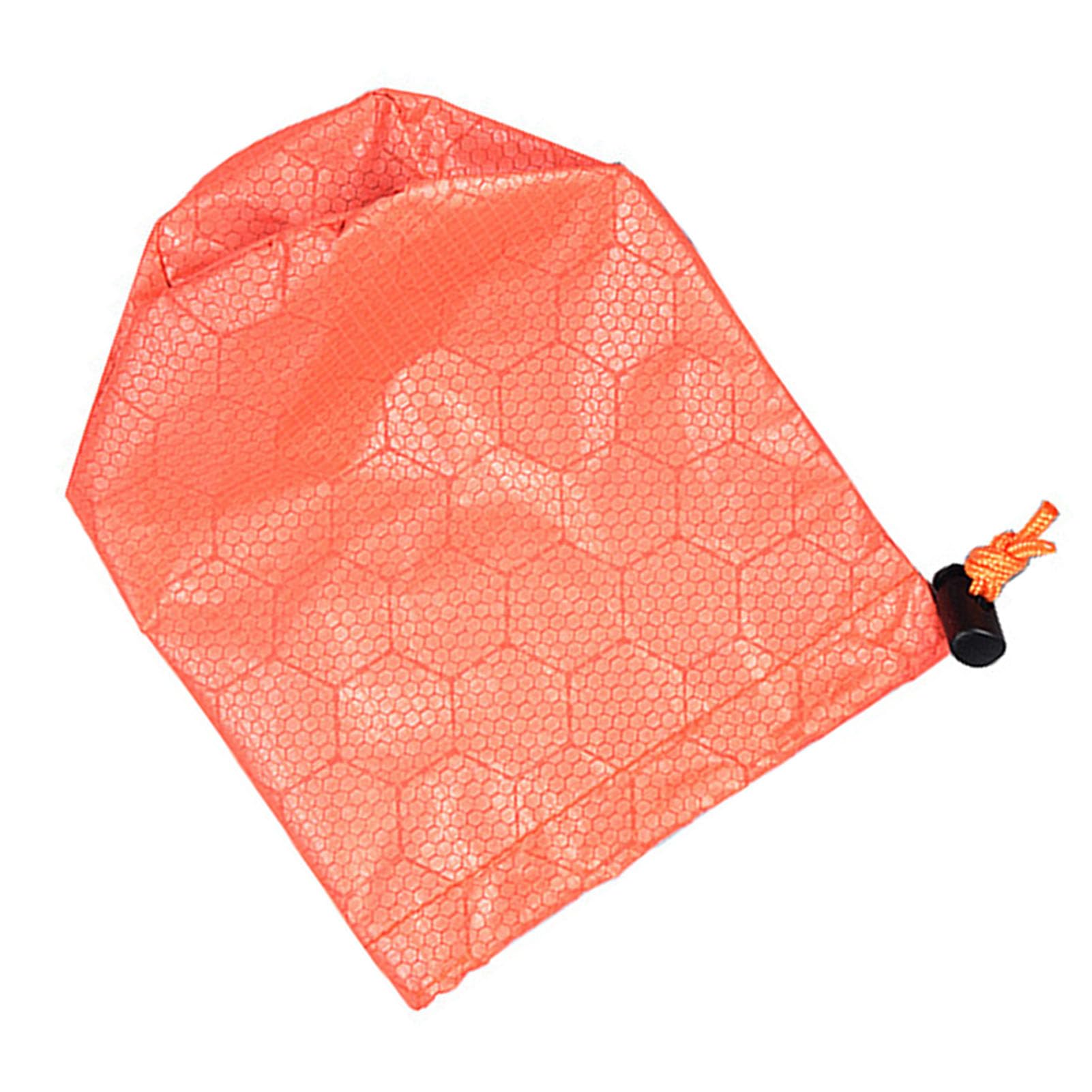 PE Aluminum Film Sleeping Bag Storage Pocket Outdoor Drawstring Compression Stuff Sack Bag for Camping Hiking and Traveling Lightweight and