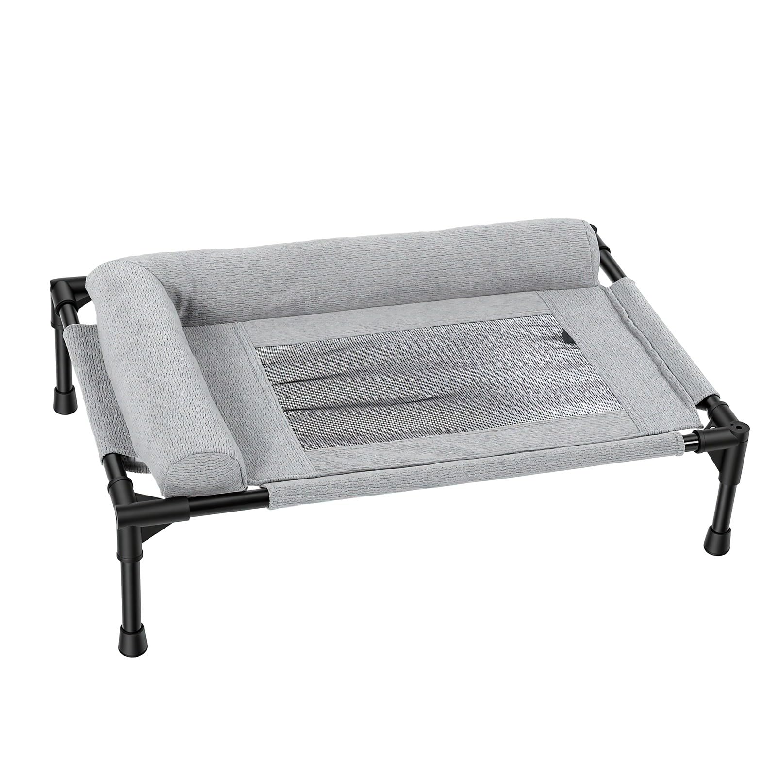 Fdit Cama Elevada para Perros, Cuna Elevada para Mascotas, Cama para Mascotas Al Aire Libre con Almohada Lavable de Malla Transpirable para (66 * 45 CM)