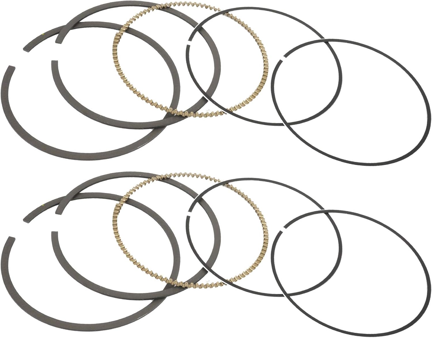 Caltric 2 Piston Ring Kit Compatible with Polaris RZR 800 EFI 2008 2009 2010 2011 2012 2013 2014