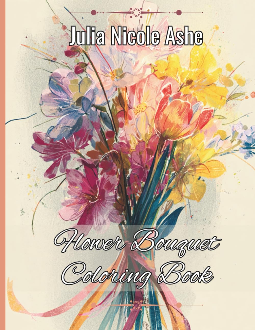 Flower Bouquet Coloring Book