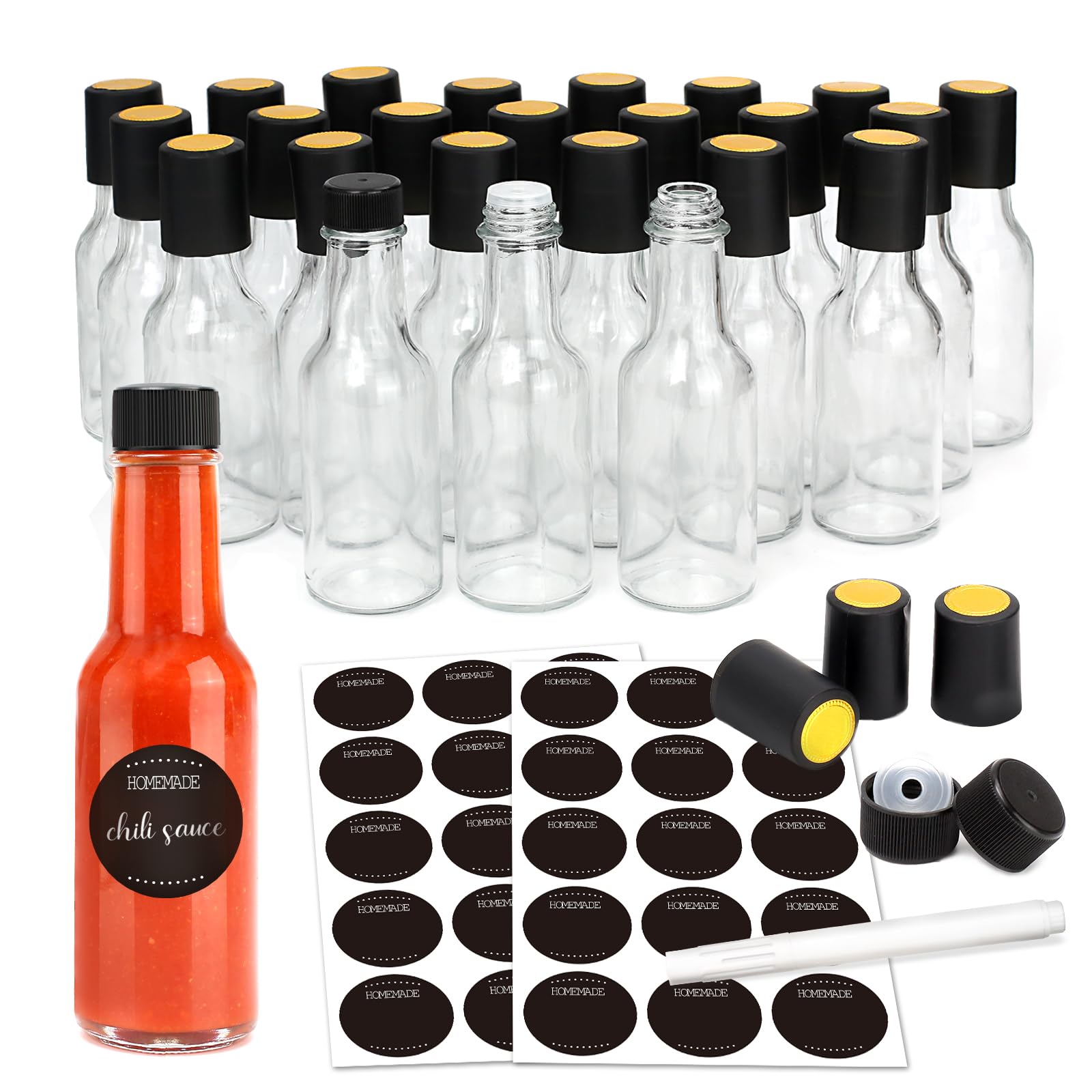 gmisun Mini Hot Sauce Bottles