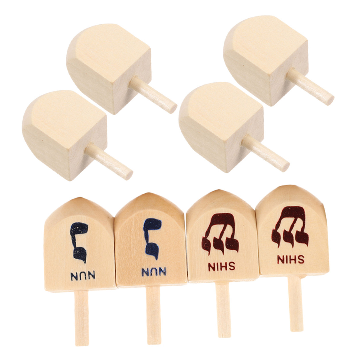 Toupies De Fleurs Colorées Toupie En Bois Pour Enfants 4 Pièces[n363