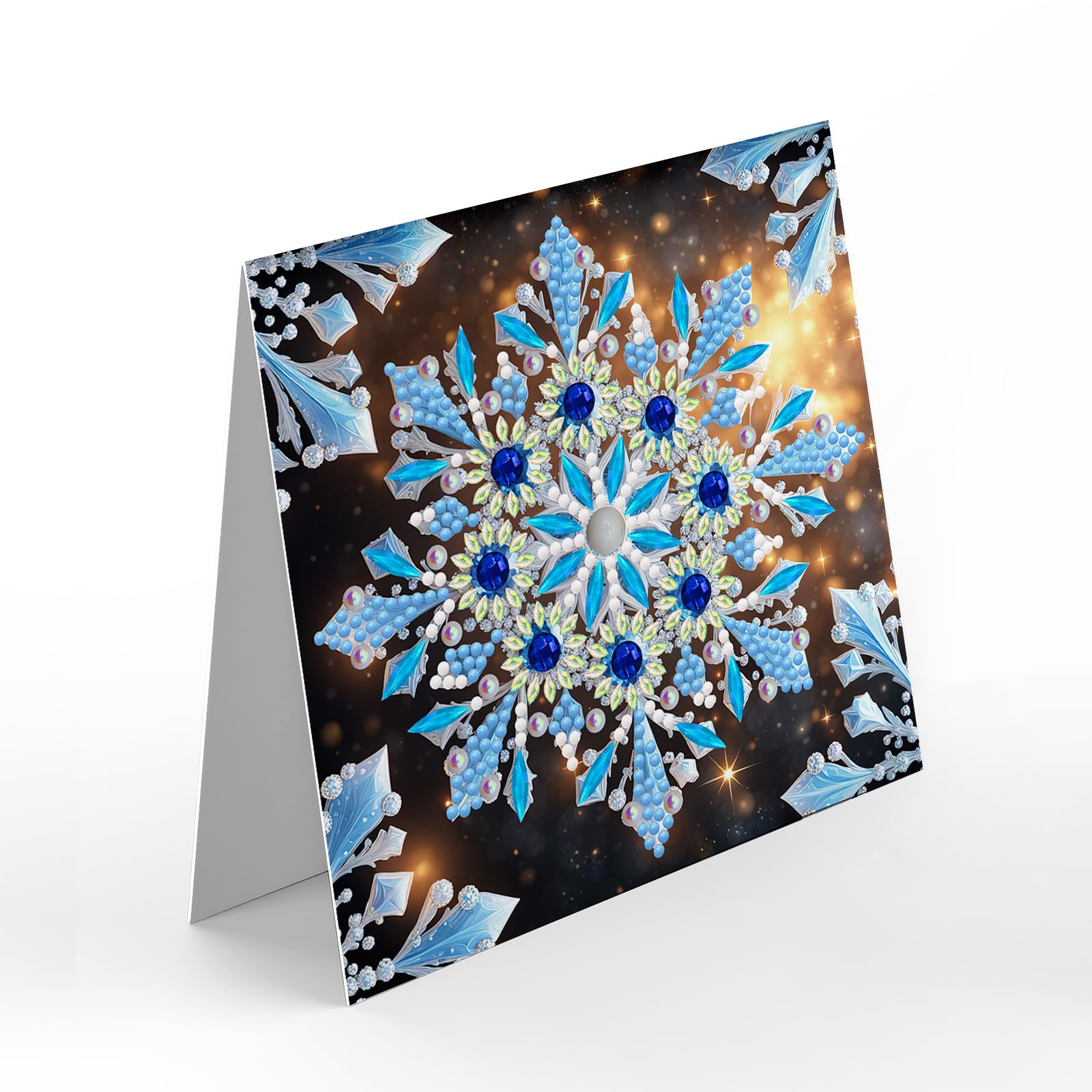 Juego de tarjetas de felicitación con pintura de diamantes 5D Premium, flores y pájaros, juego completo para Navidad, Día de la Madre, Día del Maestro (28 x 16 cm)