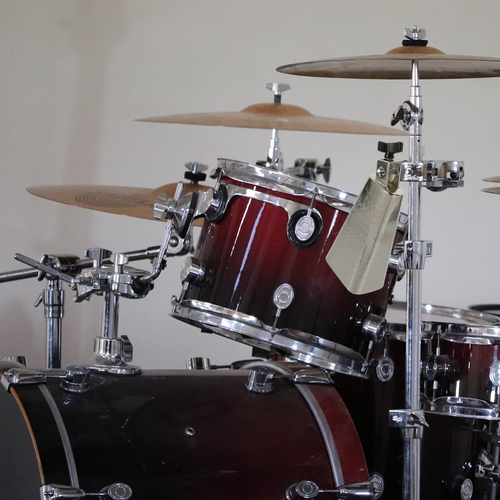 Cencerro de Aleación de Acero Plata 6 Pulgadas para Batería | Percusión Infantil, Bordes Lisos, Acabado Metálico Plateado, Diseño de Apariencia Elegante