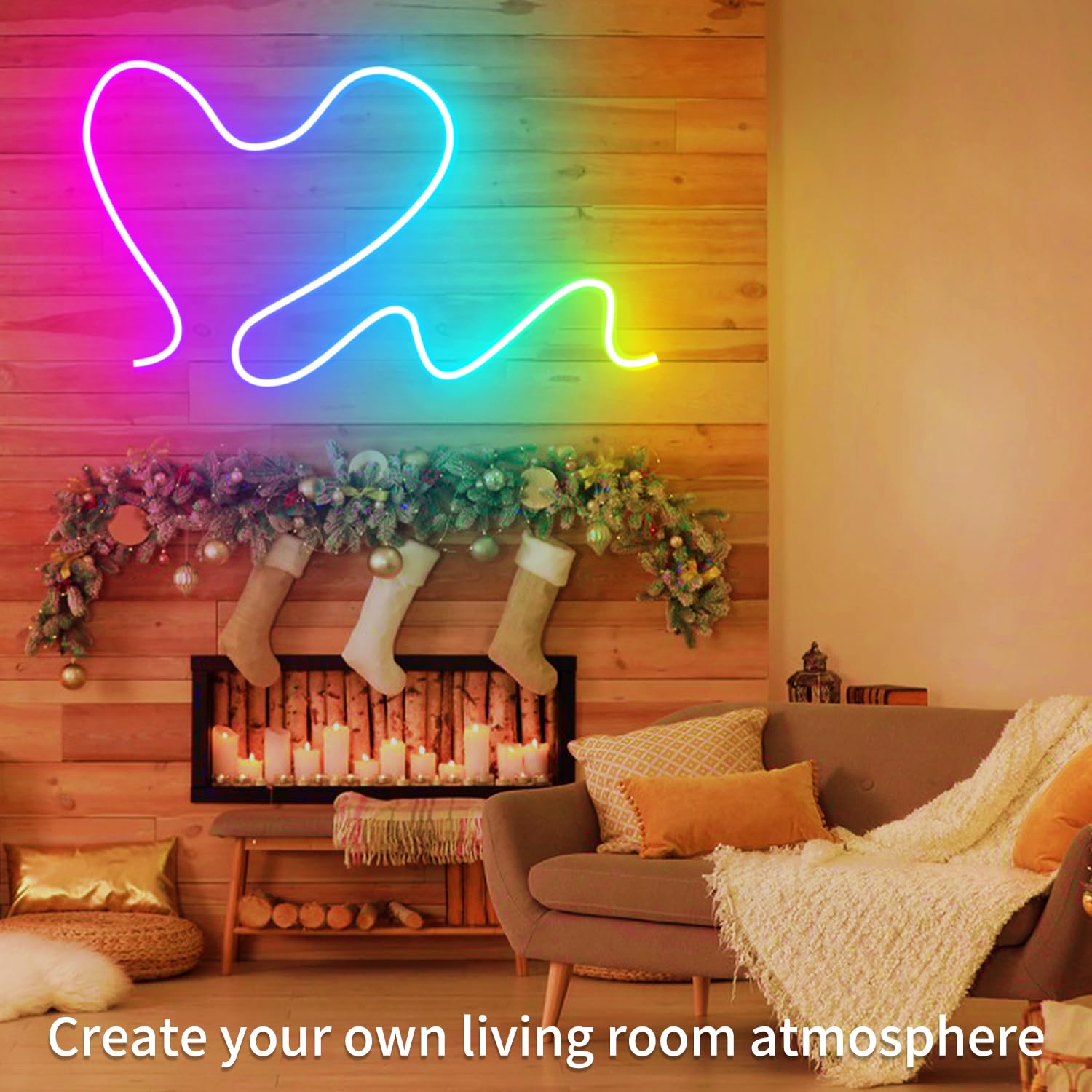 segrass LED-Neonlichtstreifen, 30 m, 24 V, RGB-LED-Neonlichtstreifen mit Fernbedienung | App-Steuerung, IP65 wasserdichte, flexible Neon-LED-Lichtleiste für Schlafzimmer, Zimmer, Außendekoration (2 Rollen à 15 m)