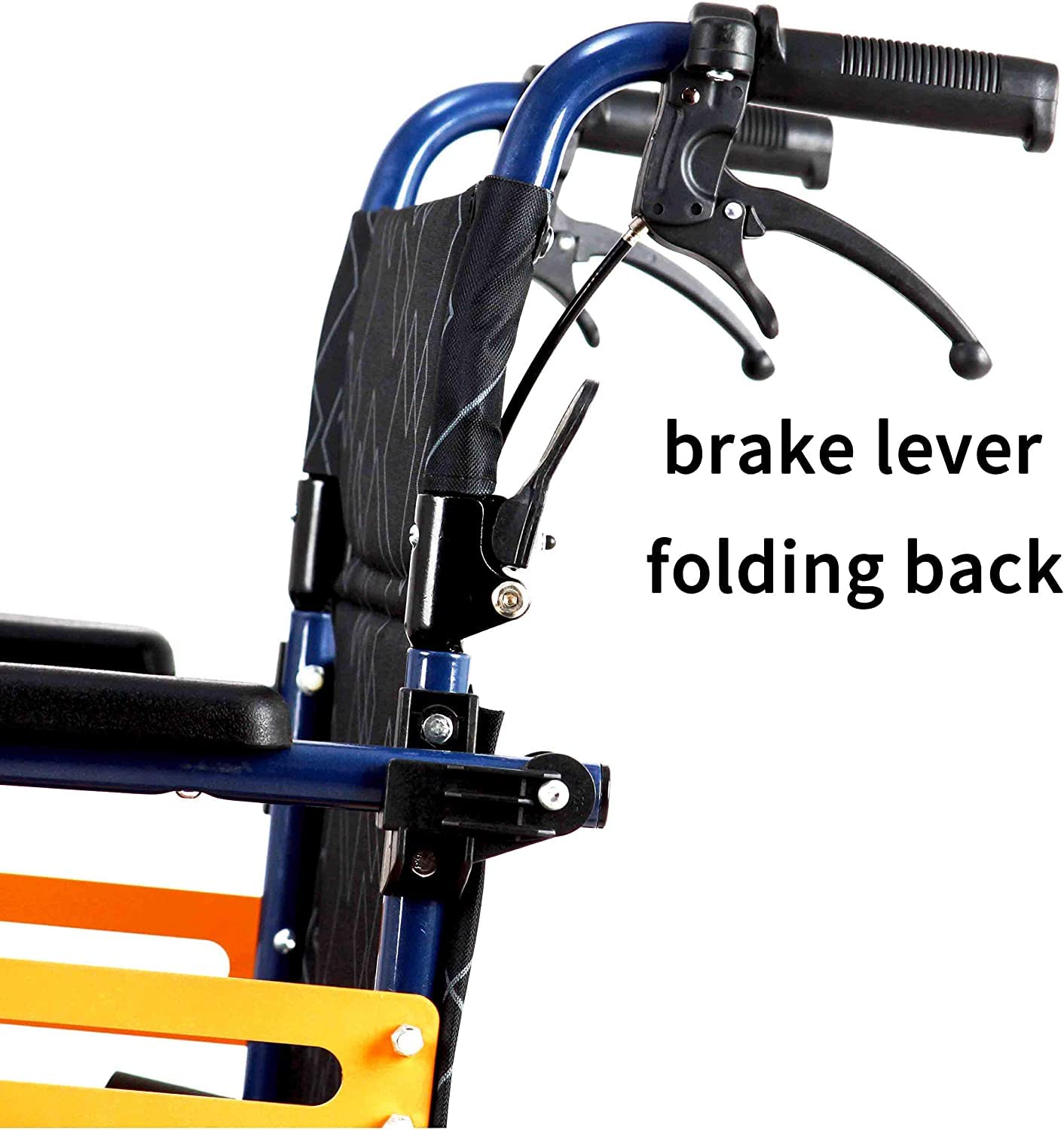 Sillas De Ruedas Silla De Ruedas Manual Plegable Autopropulsada con Reposabrazos Abatibles Y Reposapiés Desmontables Silla De Ruedas Plegable Ligera para Adultos