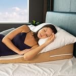 Avana Contoured Bed Wedge Support Pillow for Side Sleepers with Cool Gel Memory Foam
